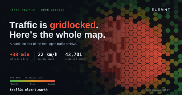 A country's rush hour, hour by hour, in one browser tab — a hands-on tour of Earth Traffic