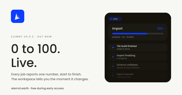 0 to 100: ELEMNT v0.0.2